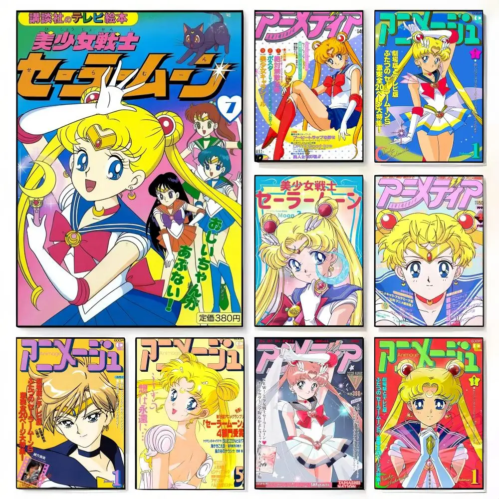Anime S-Sailor Moon Poster Decorative Wall Art for Living Rooms, Bedrooms, Bars & Cafés, Stylish Home Décor Gift