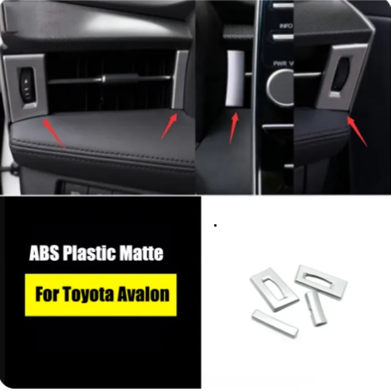 

LHD For Toyota Avalon 2019 -2022 Carbon Fiber Left Right Air Conditioner Flow Vent Outlet Cover Trim Interior Accessories Car St