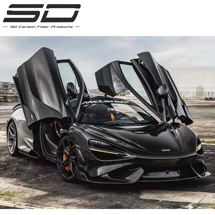 New Arriving Fiberglass Front Bumper Lip Rear Spoiler Side Skirts 765LT Style Body Kit For Mclaren 720S