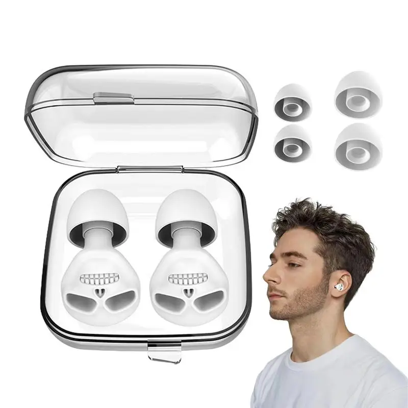 Bouchons d'oreille antibruit en silicone, design tête de mort, bouchons d'oreille pour concerts, protection auditive douce