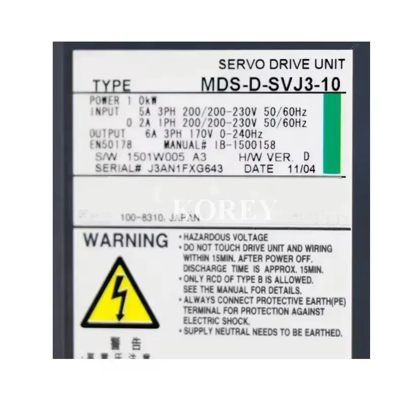وحدة التشغيل المؤازرة MDS-D-SVJ3-20 MDS-D-SVJ3-10 Spot