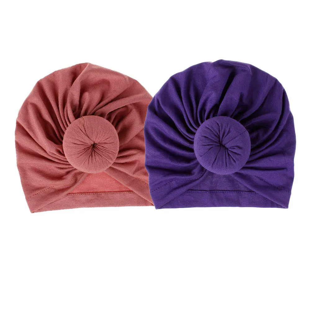 

Baby Hat Doughnut Beanie Knitting European and American Warm Cotton Cap for Kids Comfortable