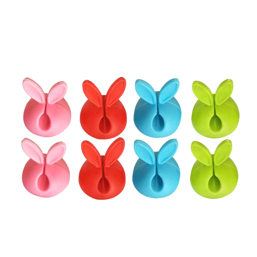 

8pcs Clips Self Adhesive Wire Fixer Desk Organizer Cord Cord Cable Organizer Holder Black Sizes Cable Management