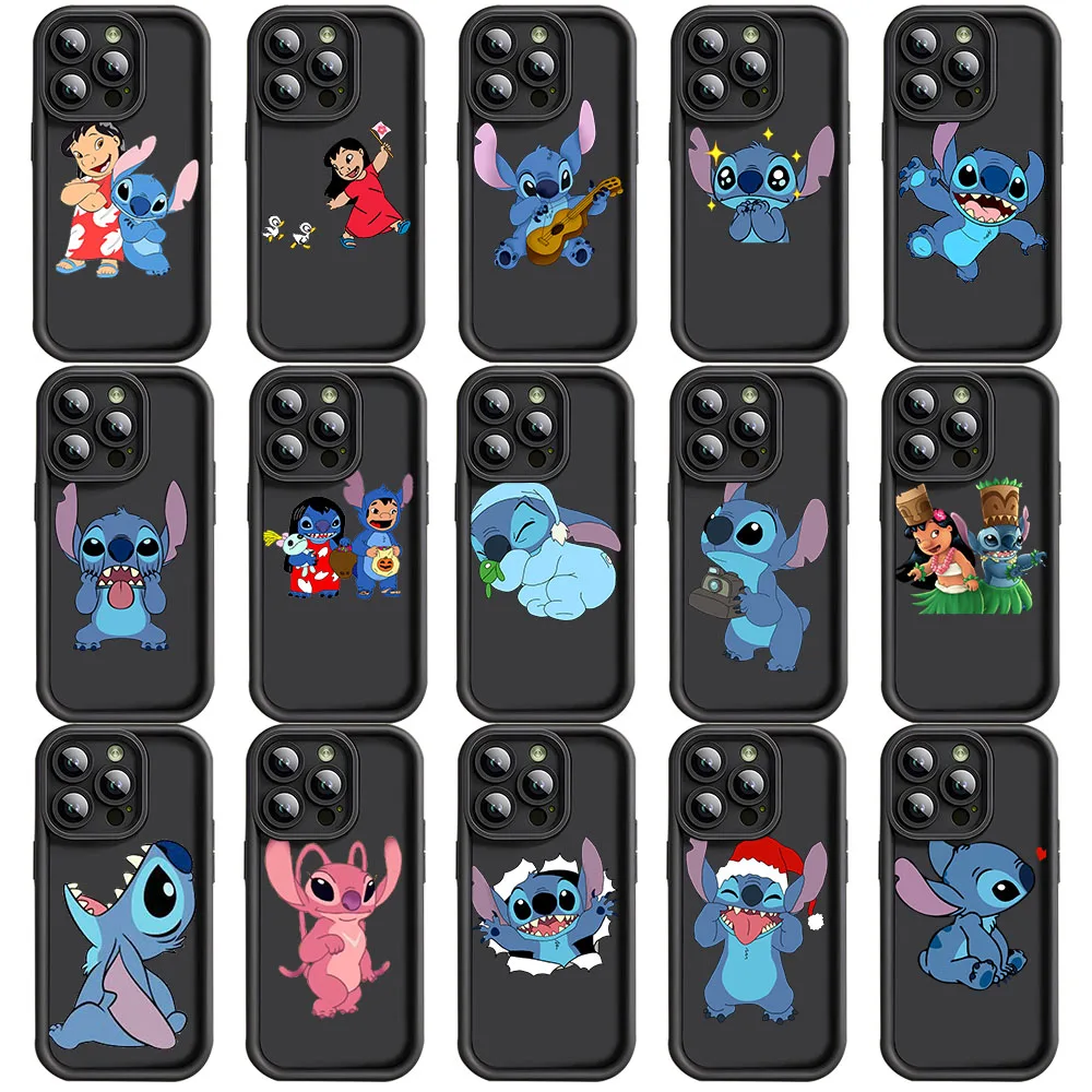 Y-7 Stitch Black Case for Samsung A04e A04S A04 A34 A24 A05 A05S A25 A55 A35 S24 S23 FE Ultra Plus