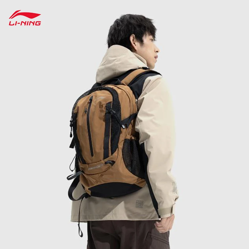 LI-NING Unisex bags outdoor series CF reflective fashionable durable commuting backpack 31*15*48cm ABDV333