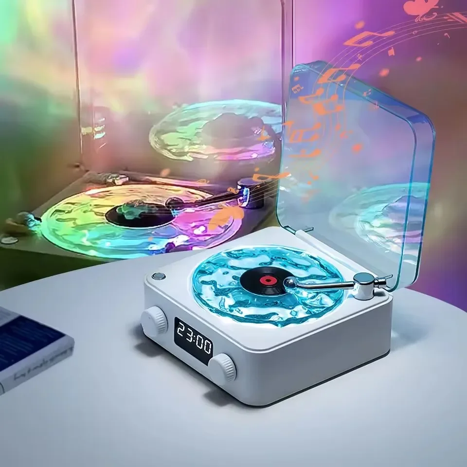 Bluetoothワイヤレススピーカー,オルゴール,誕生日パーティーの装飾,銀河プロジェクター,LEDライト,ポータブル,ヴィンテージ,睡眠サブウーファー,ラム