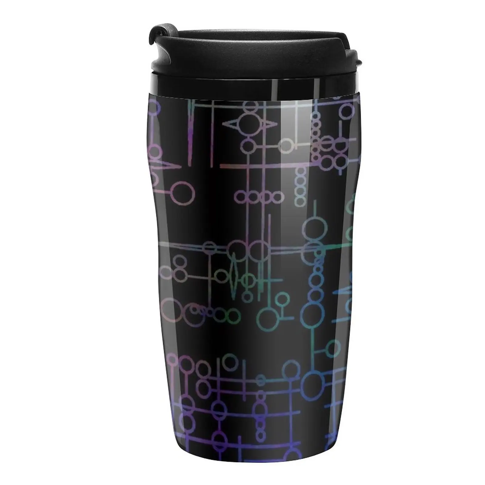 New Multi Coloured Kree Symbols Travel Coffee Mug Unusual Tea Cup Large Coffee Cups Cup Coffee Set Coffee Cup Set