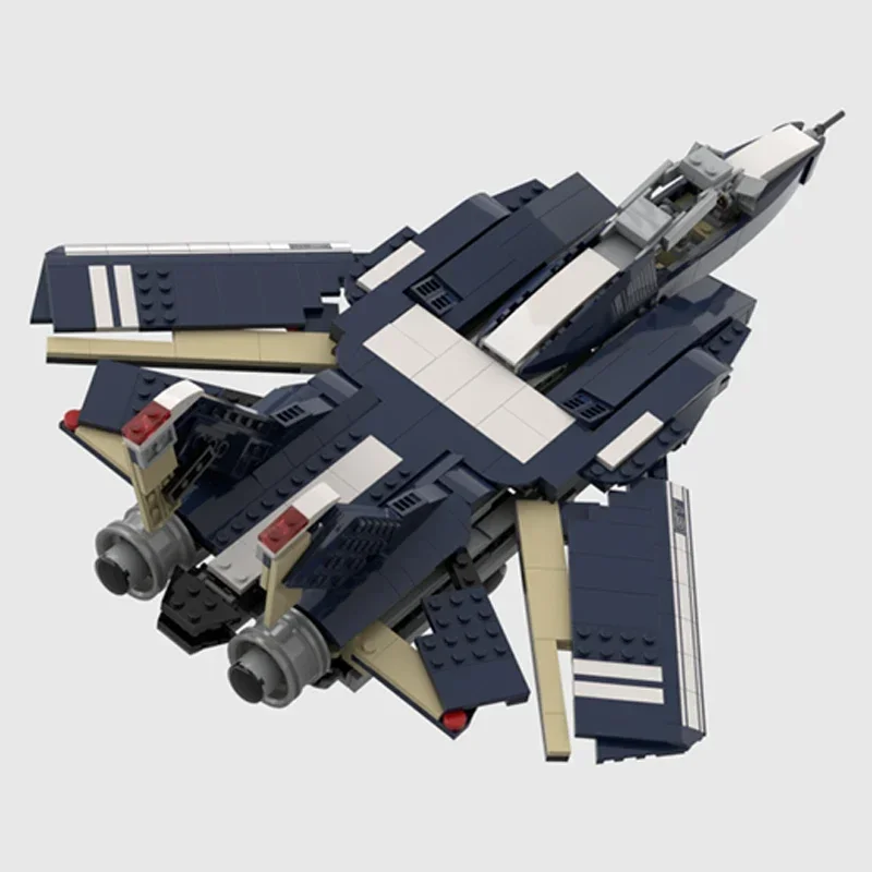 Bloques de construcción Moc modelo militar F-14 gato masculino lutador ladrillos técnicos DIY montaje juguetes de construcción para niños regalos de vacaciones