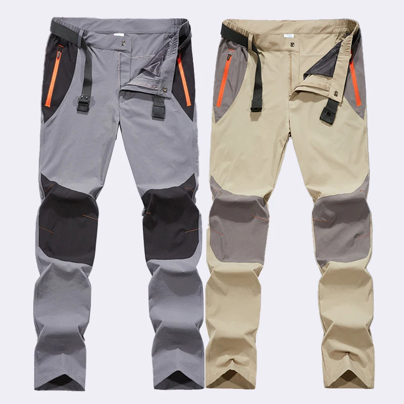 

Qui Dry Ice Silk Straight Leg Casual Pants Men's Summer Thin Workwear Fce Pants Breathable Sports Pants Youth Sle