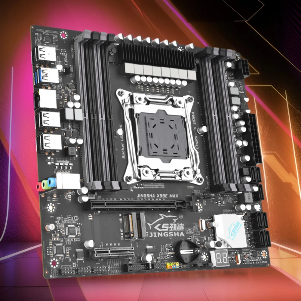 

X99E MAX Motherboard LGA2011-3 Computer Motherboard Desktop Mainboard 8*DDR4 NVME/SATA M.2 USB2.0 SATA 3.0 RJ45 PCIE3.0 X16/x4