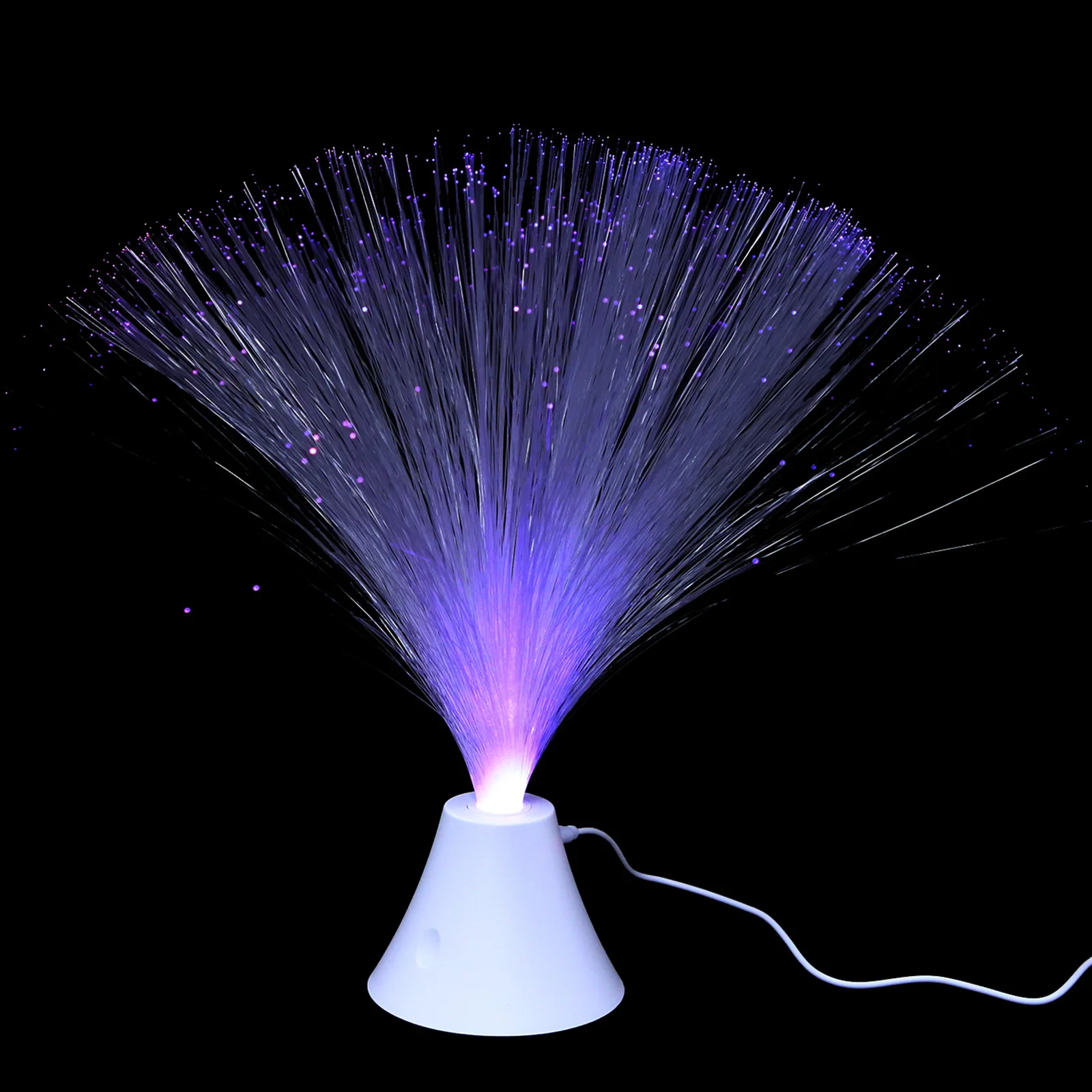 Changing Fiber Optic Night Light USB Powered Desktop Lamp for Bedroom Decor Calming Ambient Light Sensory Mood Lighting