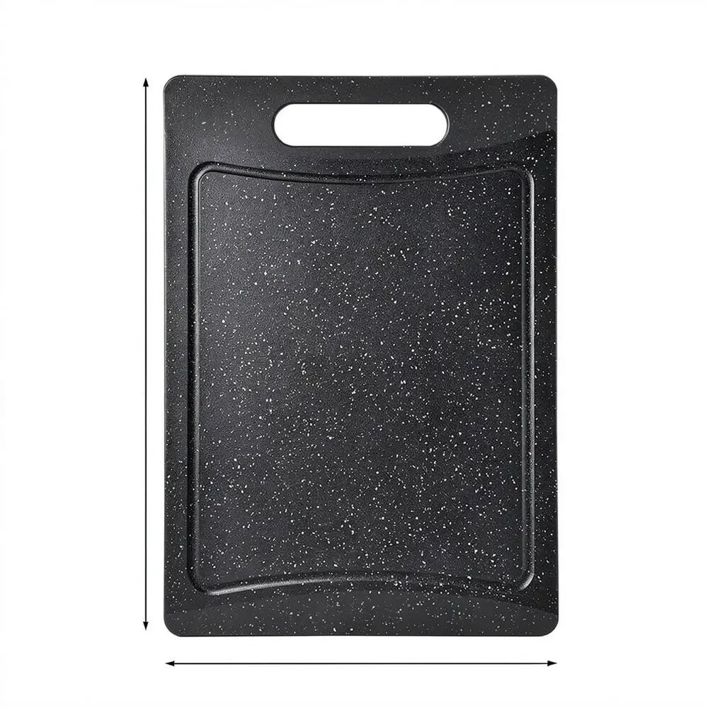 Modern Marble Look Plastic Cutting Plate Durable Kitchen Accessory For Meat Fruit Vegetable Prep Household Utility