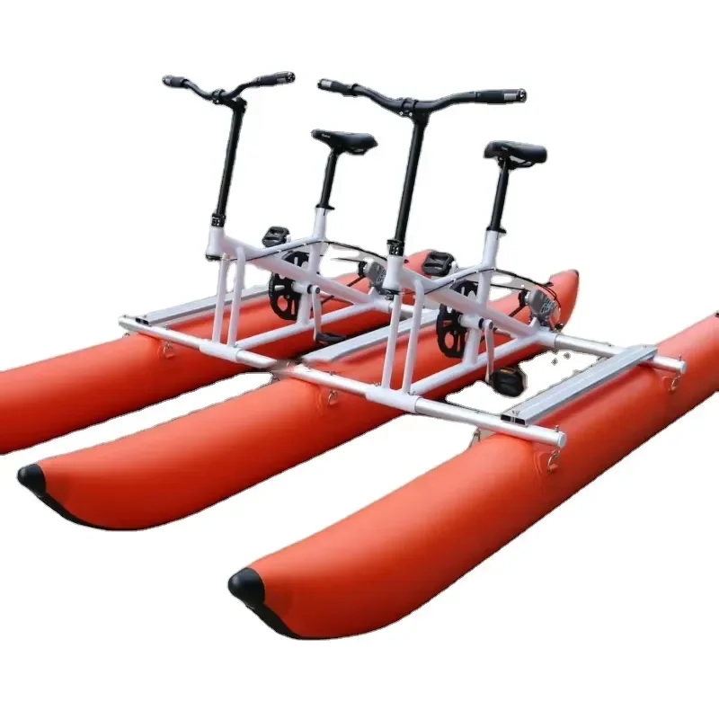 Water Bike Camping Boat Inflatable Floating Platform for Lake River Outdoor Recreation Portable Leisure Water Sports Gear
