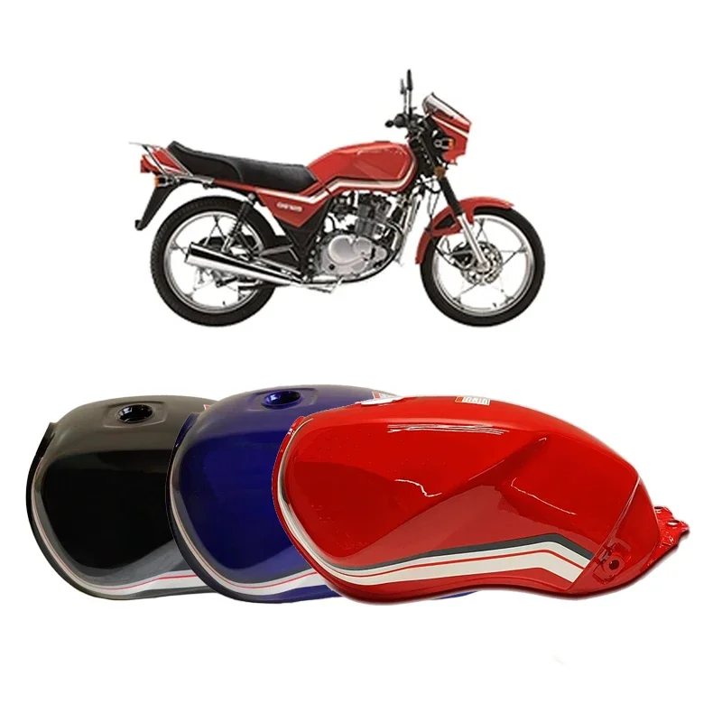 Motorcycle Fuel Tank With Tank Cap/Fuel Cock for Suzuki Haojue Sanlg Qingqi of GS125 HJ125 QJ125 QS125 DY125 Red/Black/Blue Tank