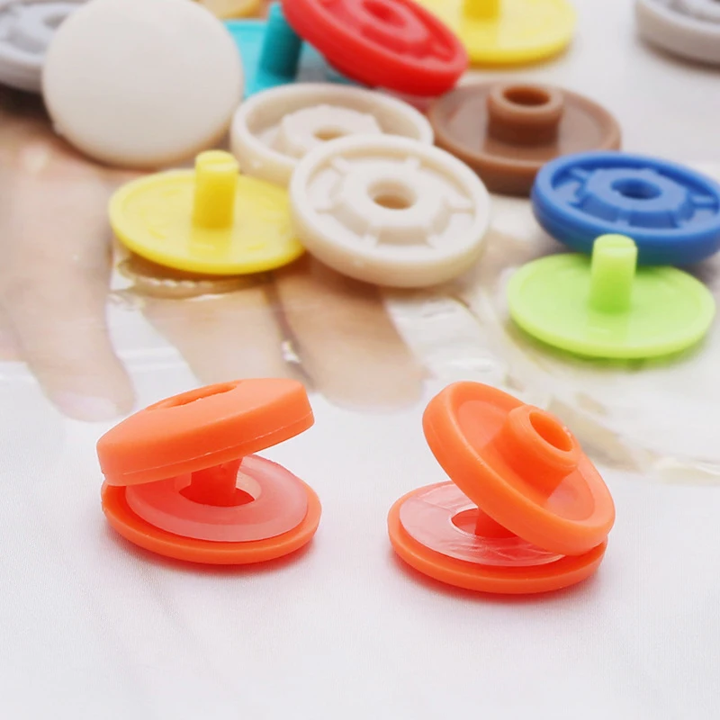 10set Plastic Snap Buttons For Clothing DIY Garment Press Stud Fasteners Used to Kids diapers Bibs Bag Folder Sewing Accessories