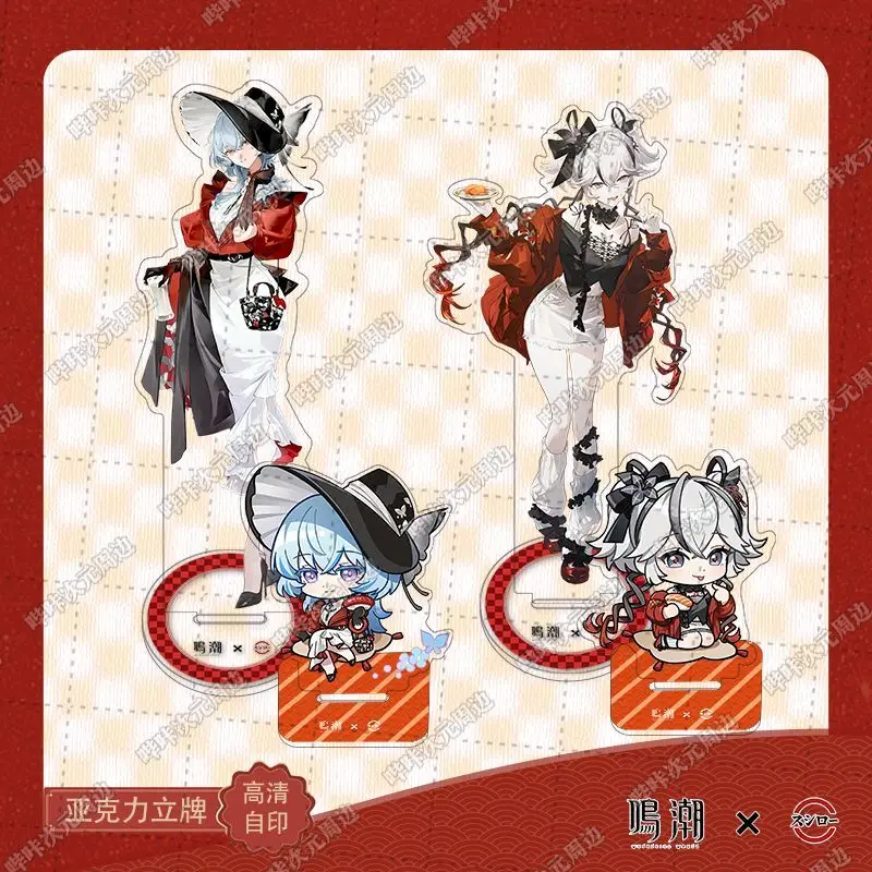 جديد أنيمي Wuthering موجات The Shorekeeper Camellya قلادة الاكريليك حامل الملحقات جمع الشكل سطح المكتب الحلي هدية