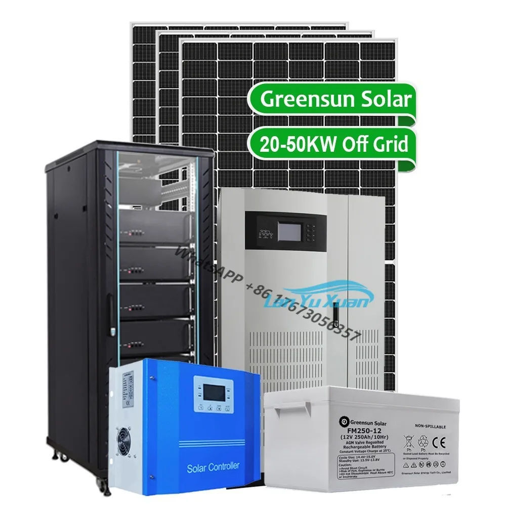 Greensun Complete Off Grid Solar System 30kw Pv  20Kw 40Kw 50Kw 30Kw   Power Kit  Panel 