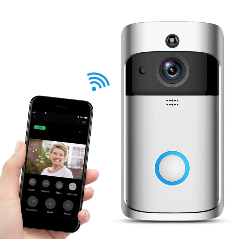 

Smart wireless doorbell cat eye V5 for home WiFi remote video monitor camera