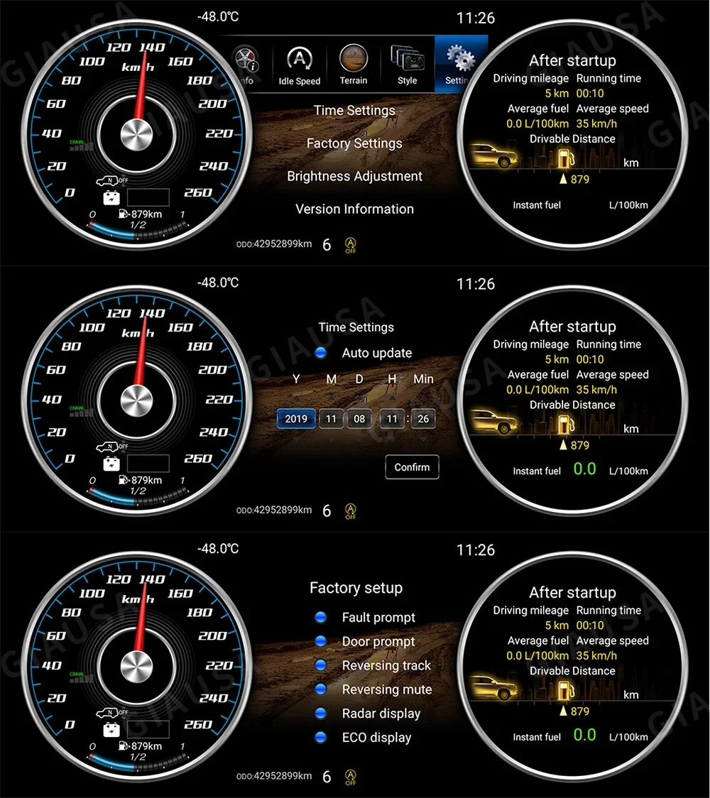 

12,3-дюймовая система Linux, новые обновления, автомобильный ЖК-дисплей, приборная панель, цифровые спидомеры, панель приборной панели для Toyota Alphard 2008-2014