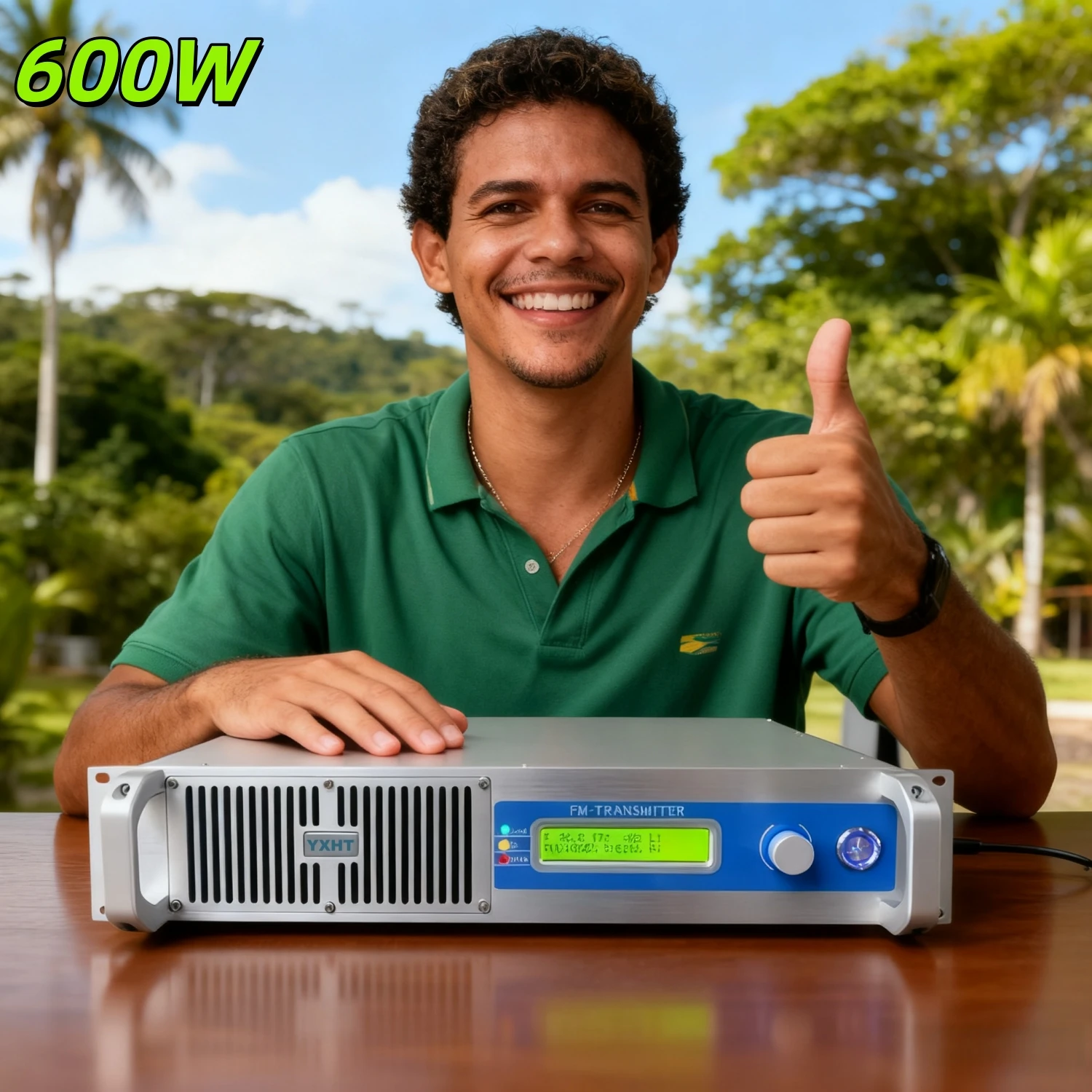 

FCC Certified YXHT-1-600W FM Transmitter, Smart Fan Speed Control, Low Noise, High Sales Volume