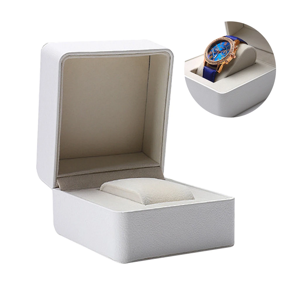 

Luxury Watch Box Case For Men Women Jewelry Display Storage Organizer Elegant Wrist Watch Holder Soft Cushion Universal Fit
