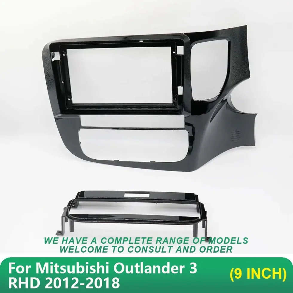 

Автомобильная аудиоприемная рамка, 9-дюймовый DVD-плеер, панель, радиоприемник, стерео для Mitsubishi Outlander 3 RHD 2012-2018, рамки Android