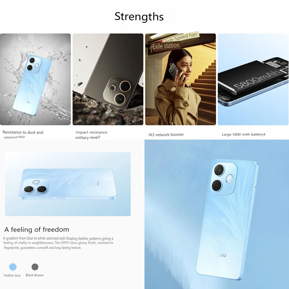 Global version of the new OPPO A5 PRO 5G dual-sim dual-standby fashion smart phone 5800mah/45w fast charge 8GB/256GB memory