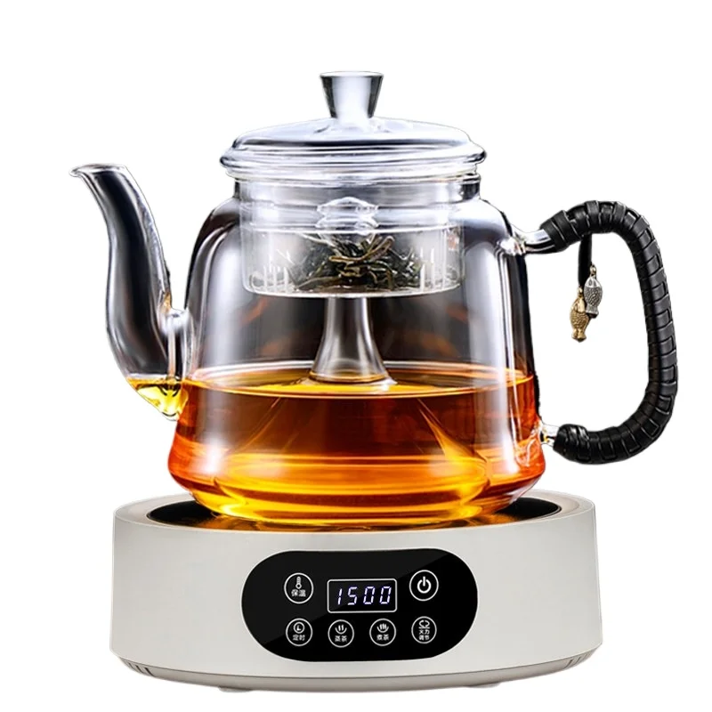 New explosion-proof steam tea brewer, spray type glass steaming teapot, health pot, automatic electric ceramic stove