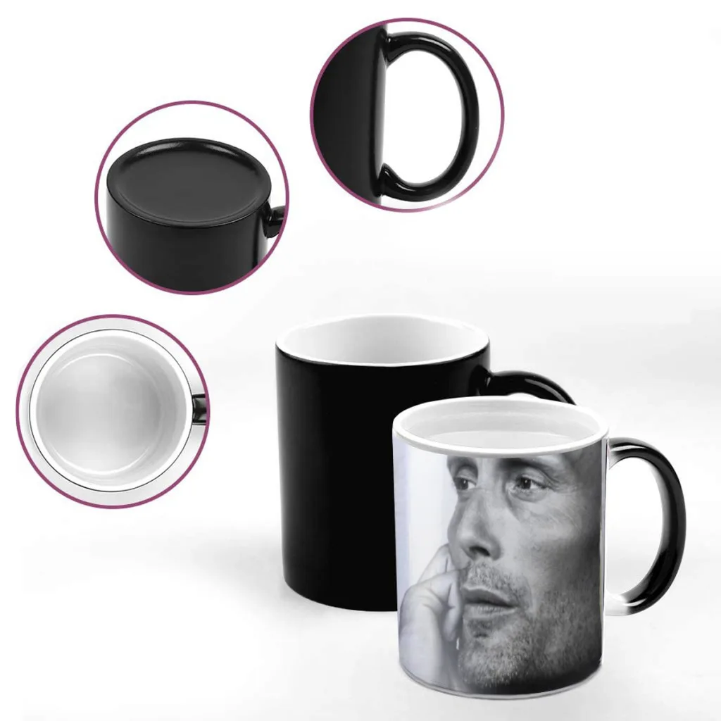 Mads-Mikkelsen-One Piece Coffee Mugs And Mug Creative Color Change Tea Cup Ceramic Milk Cups Novelty Gifts