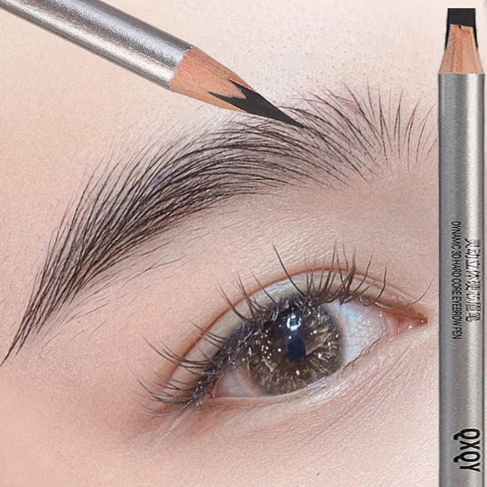 Natural Microblading Eyebrow Pencil Waterproof Eye Brow Enhancer Pen Long Lasting Eyes Makeup Tools Cosmetics Black Brown Gray