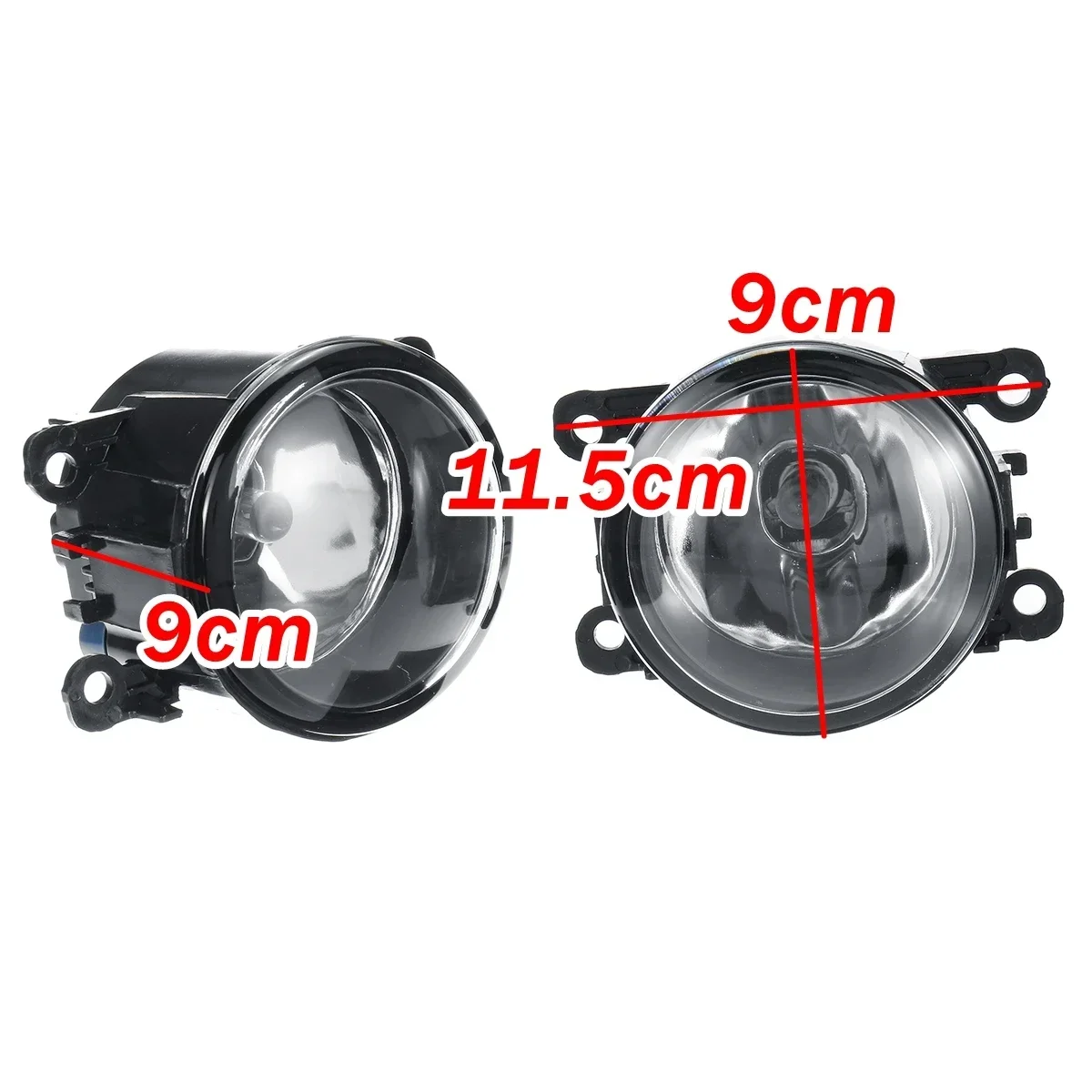 Paire de Phares Antibrouillard Halogènes pour Dacia Logan Sandero Duster 2004-2015, 55W 4300K, Assemblage de Pare-Chocs Avant