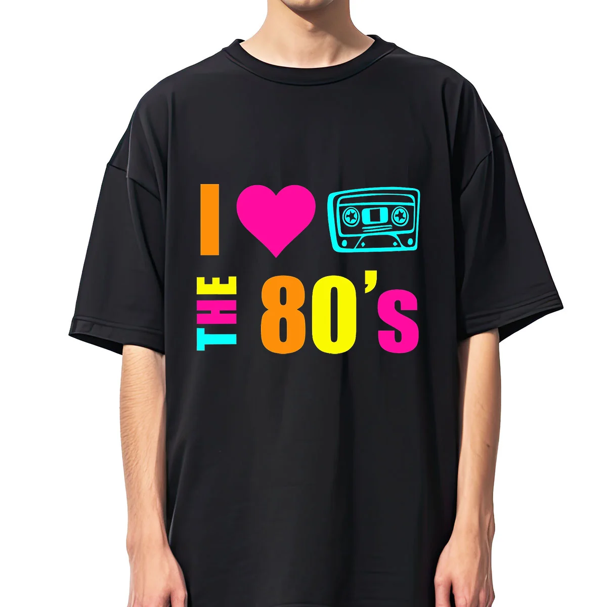 I Love The 80s Retro Style Classic Tshirt Men Women Unisex T-shirt Cotton Tees T Shirt Y2K Clothing