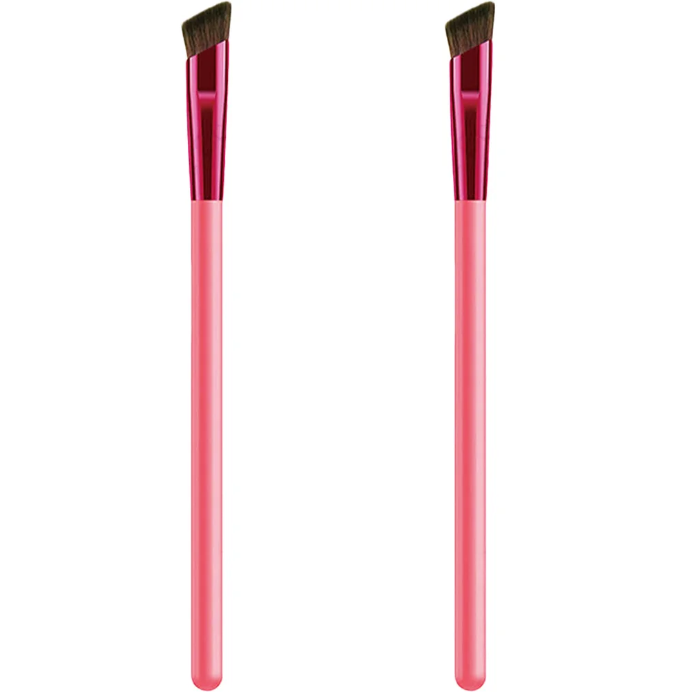 2 Stuks Wenkbrauw Borstels Schuine Makeup Tools Voor Brow Poeder Concealer Vrouwen Cosmetica Wenkbrauw Borstel Eye Brow Make-Up