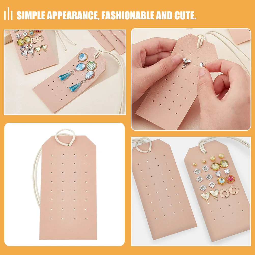 

Держатель для сережек из искусственной кожи, двухсторонний стабильный подвесной органайзер для нескольких сережек, упаковка для ювелирных изделий, дорожное использование