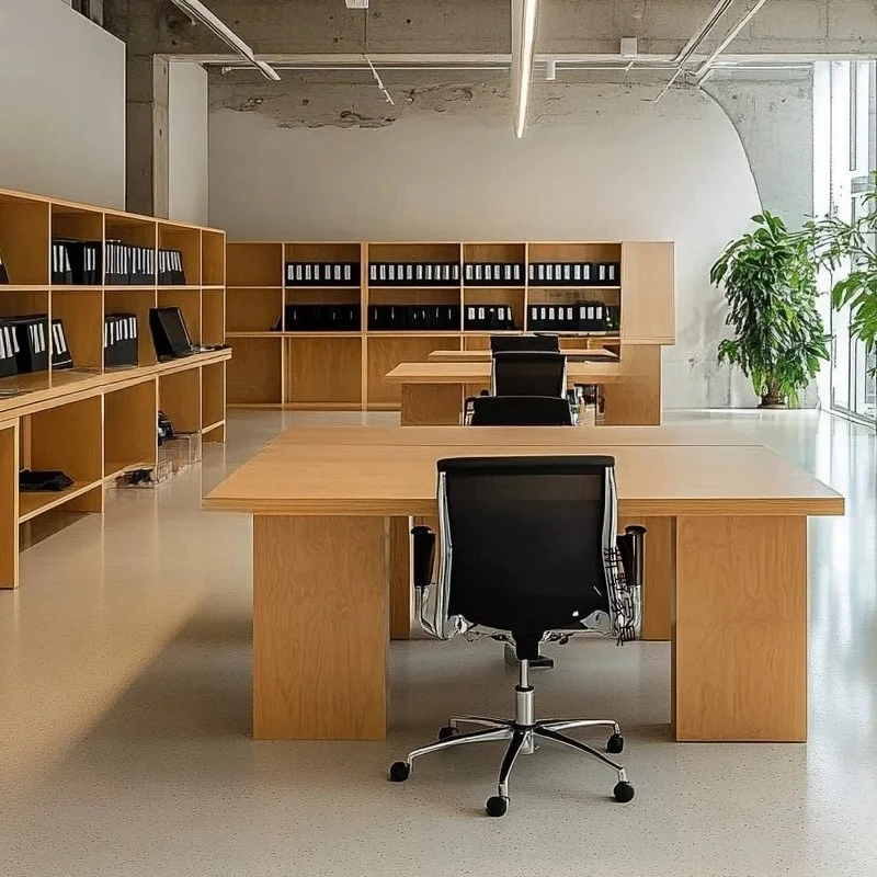 Office conference desk negotiation table modern simple style long table soft decoration
