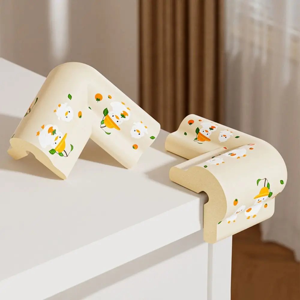 2m Desk Edge Guard Strip Duck Pattern Safety Anti Collision Cushion Soft Thickend Wall Corner Protector for Window Sill Bedside