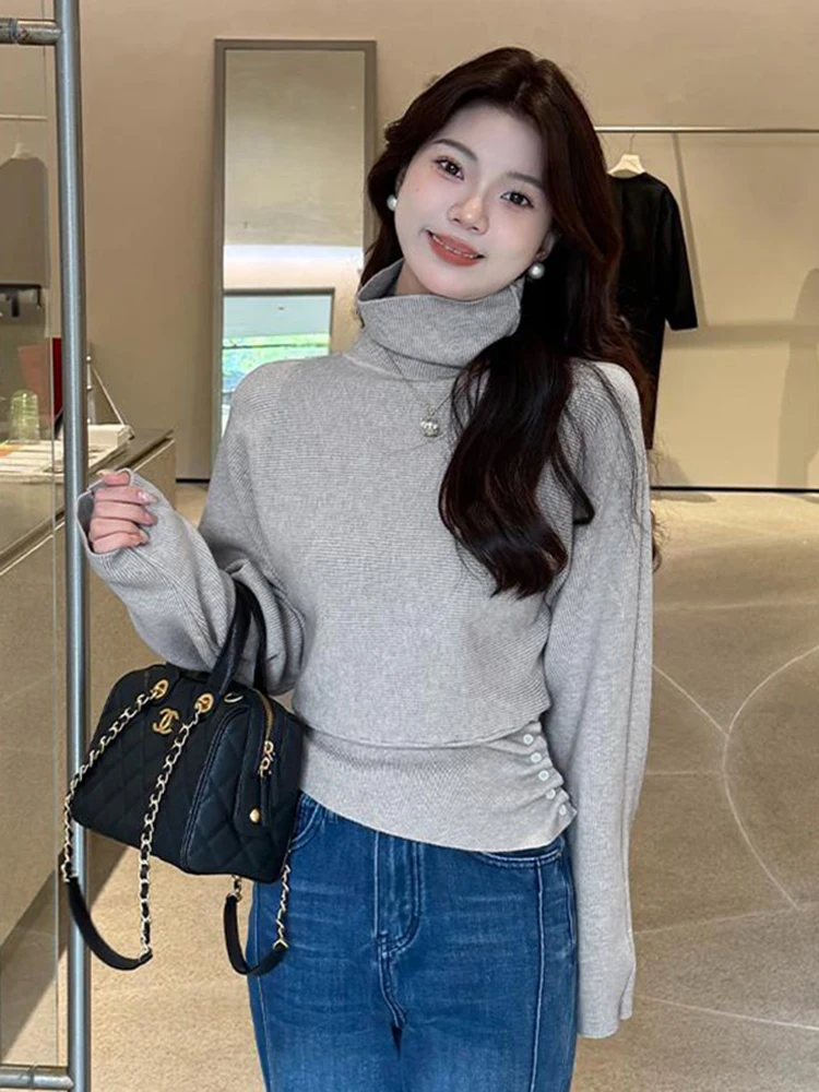 

Облегающий трикотажный топ-база для женщин, осенне-зимняя новинка, корейский стиль, для ношения под одеждой