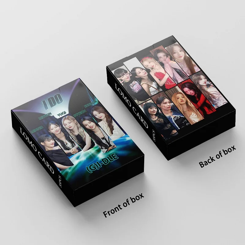 55 sztuk/zestaw Kpop GIDLE karty Lomo Album robię zdjęcia wysokiej jakości HD dwustronny nadruk karty fotograficzne na kolekcja dla fanów prezent