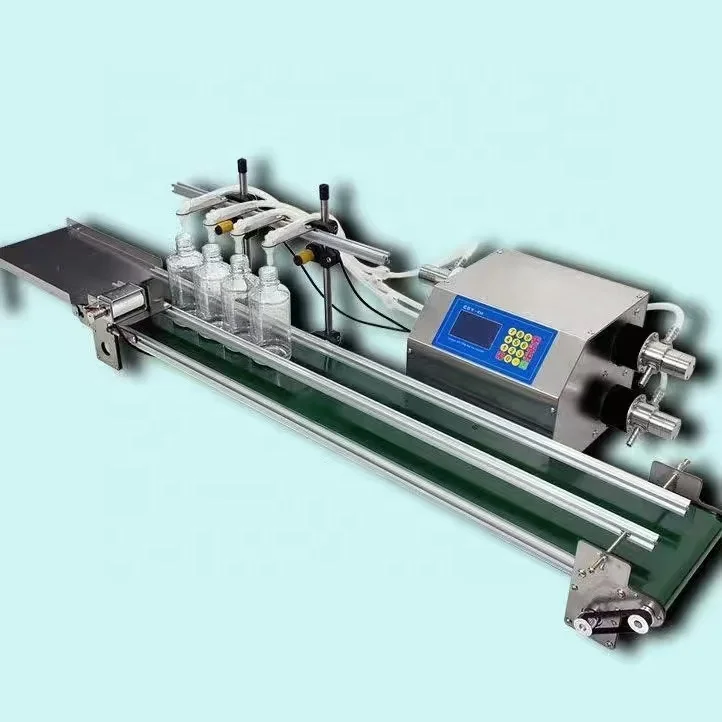

Automatic 4 Nozzles Liquid Filling Machine Small Scale Bottle Water Filling Machine