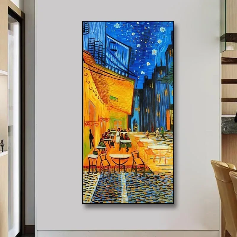 Van Gogh Art Abstract Starry Pastoral Oil Painting Masterpiece Masterpiece Canvas Decorative Painting Modern Living Room Decor