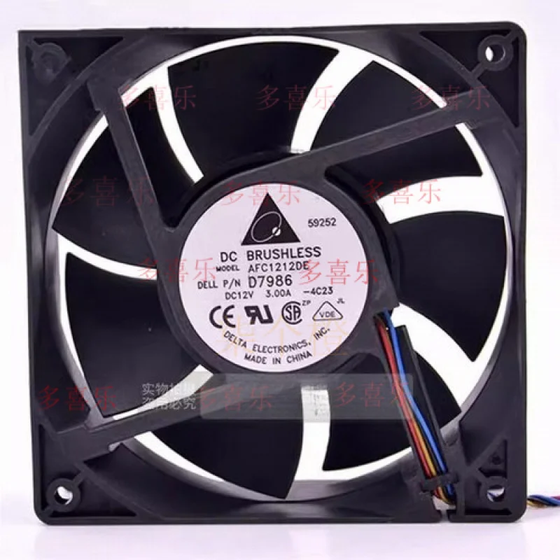 

EE for Delta AFC1212DE 12038 DC12V 3.00A 12CM 4-Wire PWM Mute Cooling Fan