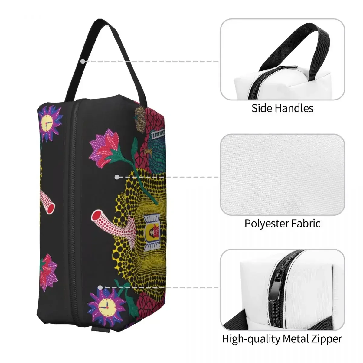 Yayoi Kusama Abstract Painting Makeup Bag for Women Travel Cosmetic Organizer Fashion Storage Toiletry Bags