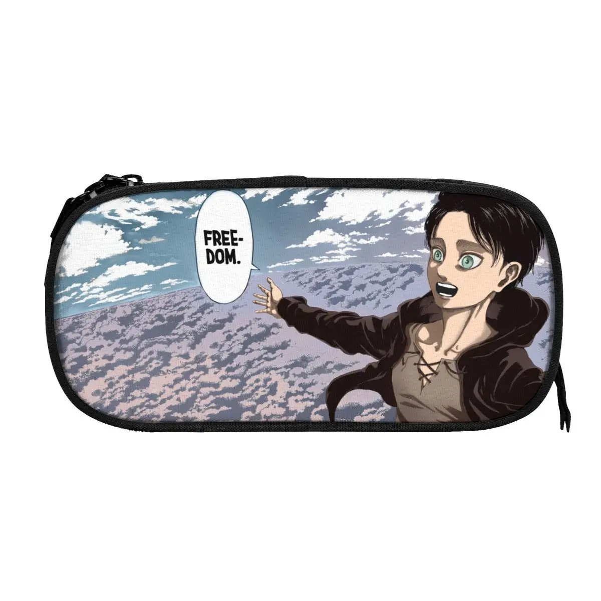 Anime Attack On Titan Big Capacity Pencil Pen Case Office College School Large Storage Bag Pouch Holder Box Organizer