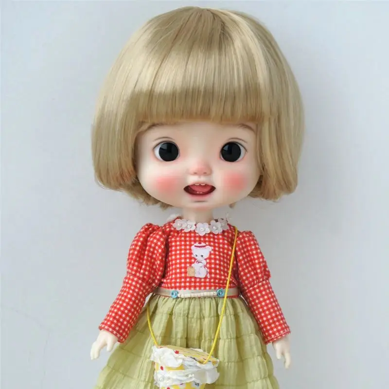 JD478 Kurze C-Curls BoBO Puppe Perücken 1/8 1/6 1/4 1/3 Synthetische Mohair BJD Haar OB11 YOSD MSD SD DOD Pullip Blythes Spielzeug Zubehör