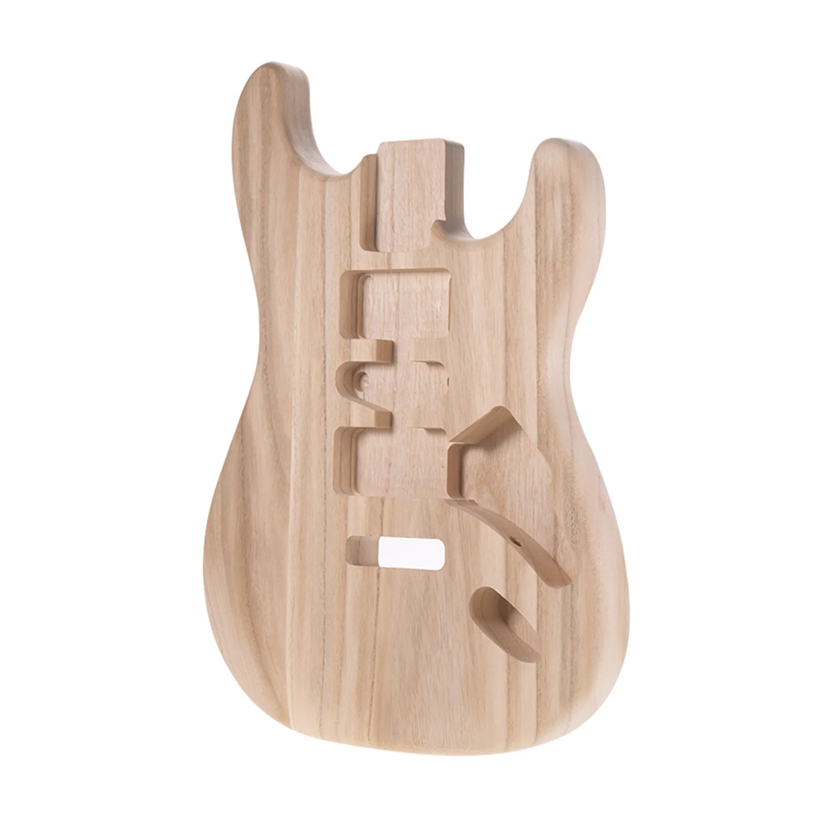 ST01-TM Unfinished Handcrafted Guitar Body Candlenut Wood Electric Guitar Body Guitar Barrel Replacement Parts