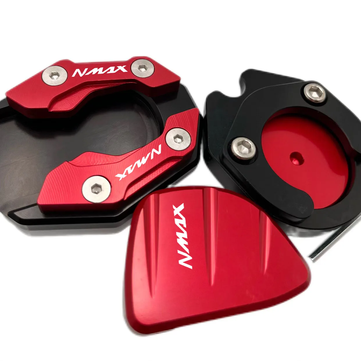 For Yamha Kickstand Side Stand Extension Pad Enlarger Plate  Yamaha NMAX 155 AEROX155 Nvx155 NMAX 125 Nmax 155 Nmax Accessories