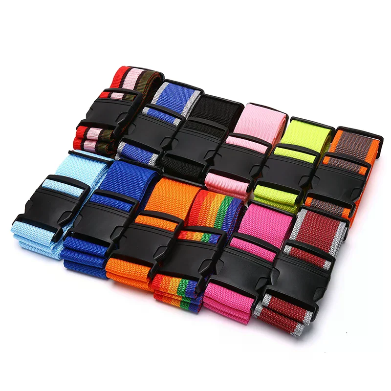 /HTF/Rainbow Password Lock Packing Luggage Bag with Luggage Strap 3 Digits 2M