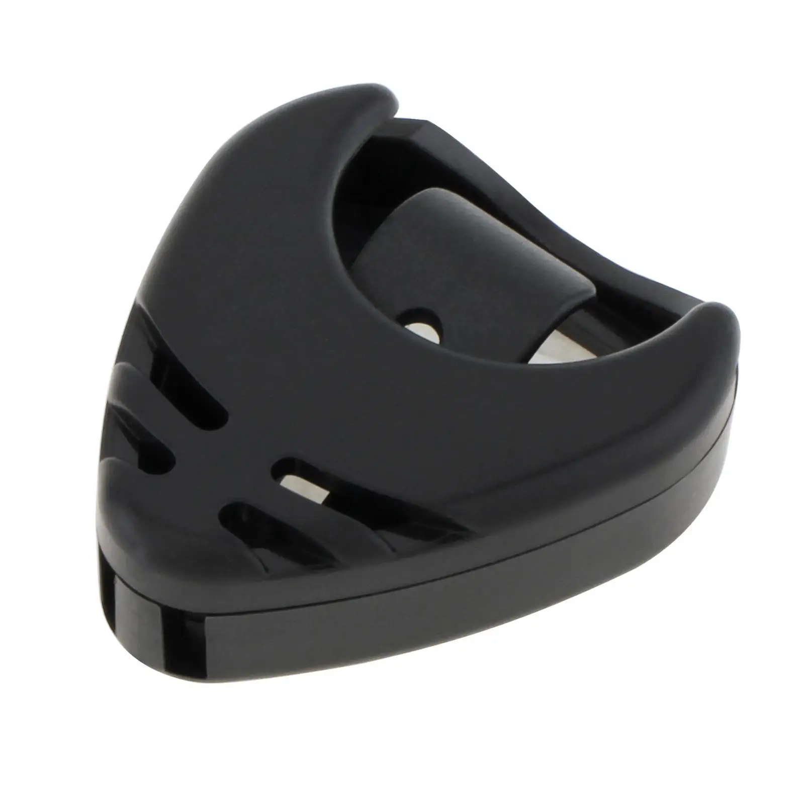 Gitarrenplektrumhalter aus schwarzem Kunststoff zum Aufkleben für Akustik-Ukulele/Gitarre/Bass mit selbstklebender Rückseite, praktische Platzierung von Plektren – Detail 8