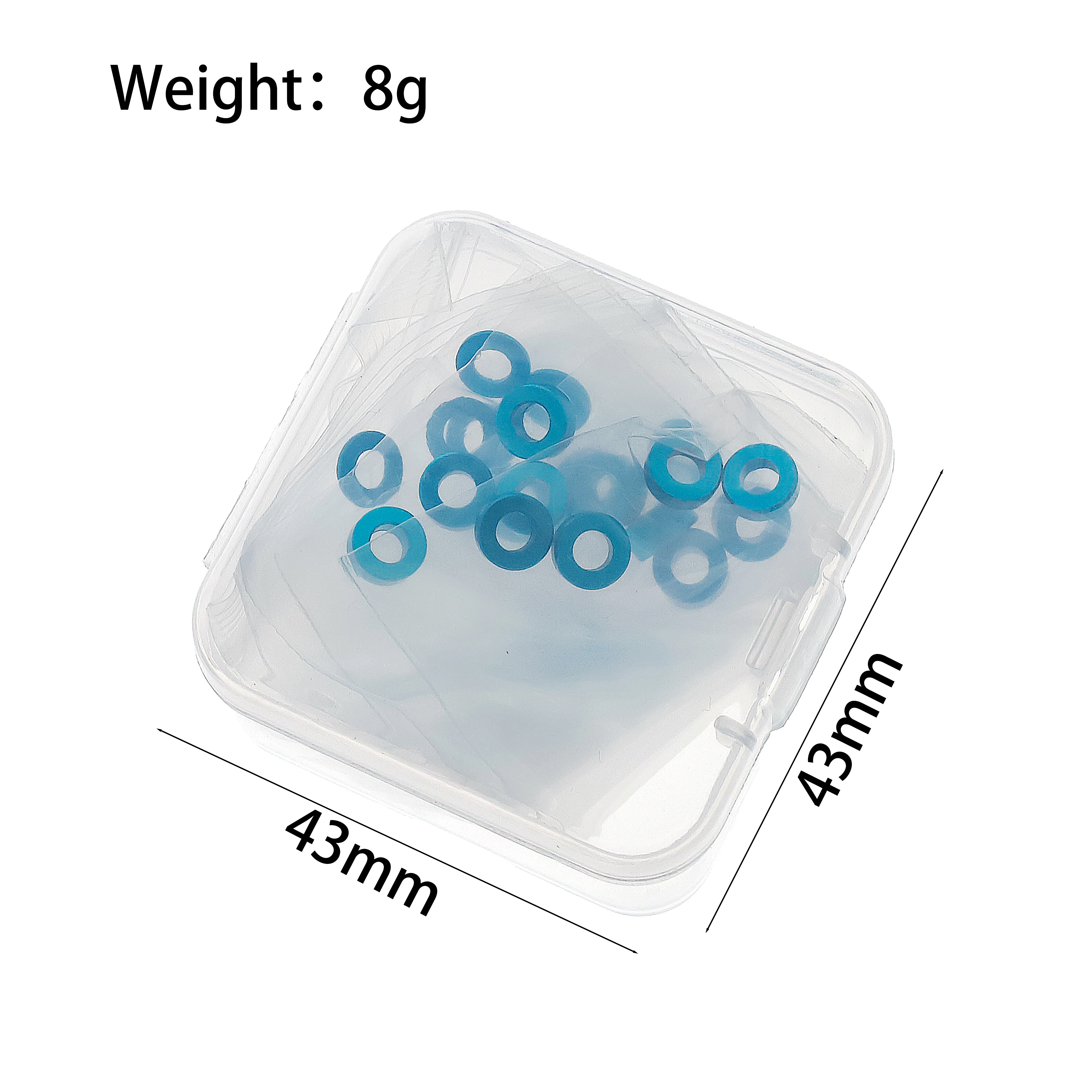 24Pcs M3 Screw Spacer Set for TAMIYA 53539 TT02 TT01 XV01 XV02, 3mm RC Car Hardware Kit with Washers & Nuts