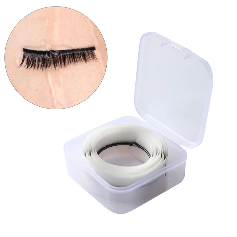 1 meter Reusable Self-Adhesive Glue-Free Eyelash Glue Strip False Eyelashes Makeup Tools No Glue eyelashes Hypoallergenic